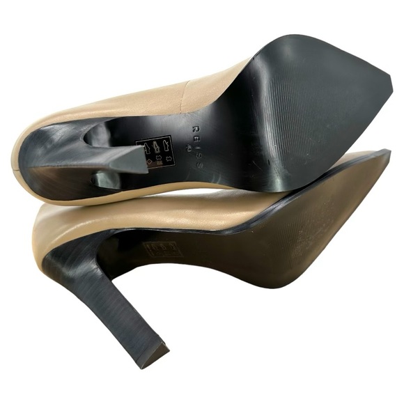 REISS | Ada 40 Court Shoes Leather‎ Taupe Pumps Heels - Picture 7 of 7